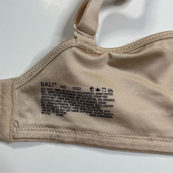 Bali Women's Cool Conceal Minimizer Non-Foam Underwire Bra 40D‎ #116 - Picture 7 of 10